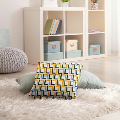 Geometric Reversible Throw Pillow