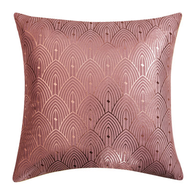 Geometric Velvet Reversible Throw Pillow