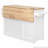 59.3" Kitchen Island with Storage 2 Pull Out Cabinet,Trash Can Storage and Drop Leaf , Power Outlet-114859216