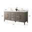 Meuble-lavabo double 72 po avec plateau en marbre-94811313-94811320