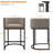 Upholstered Counter Stool With Metal Frame-60020230