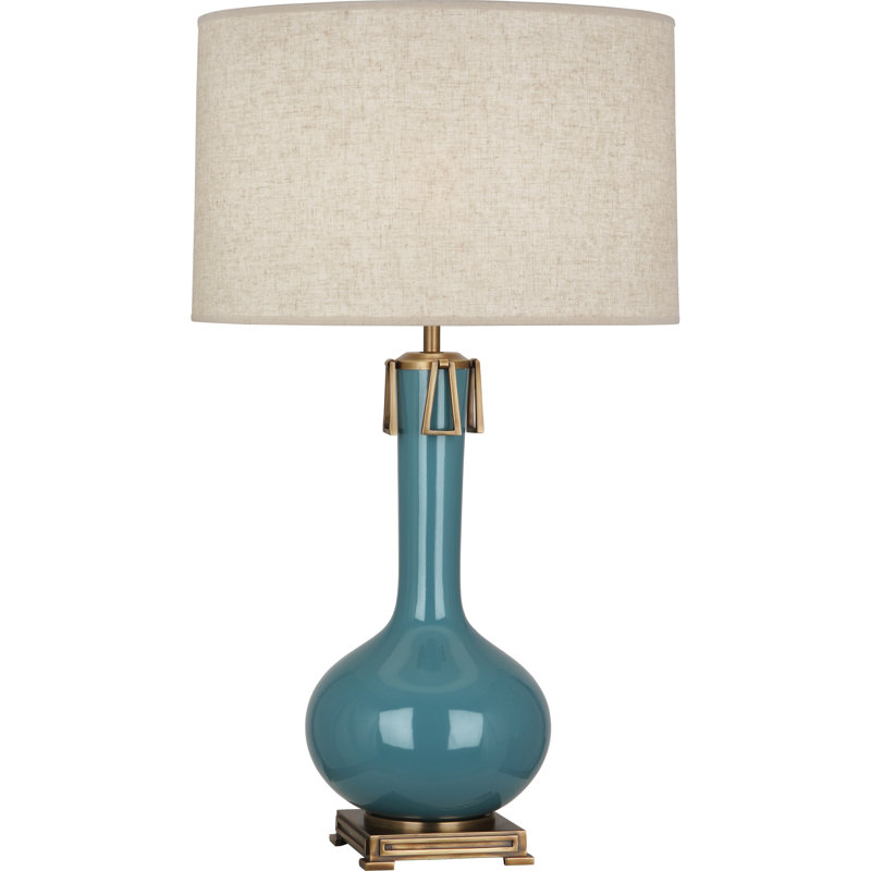Athena Table Lamp, Steel Blue