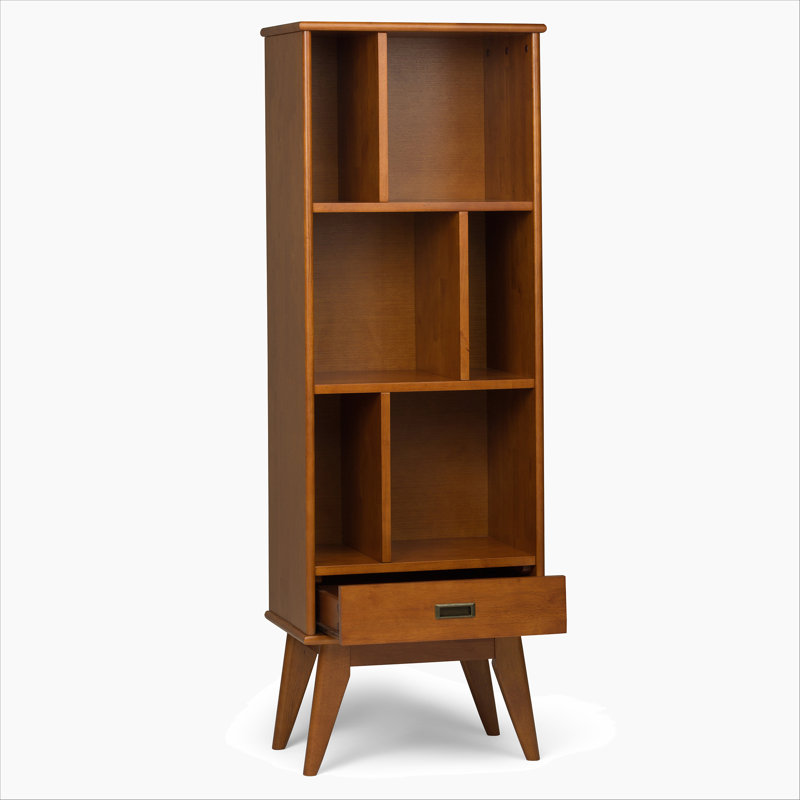 Draper - Bibliothèque et unité de rangement Mid-Century - Brun teck