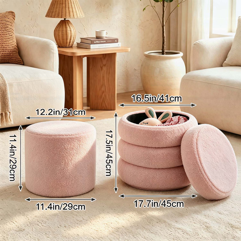 Tabouret de coiffeuse polyvalent avec miroir, rangement et couvercle amovible pour de multiples usages, confort et style.
