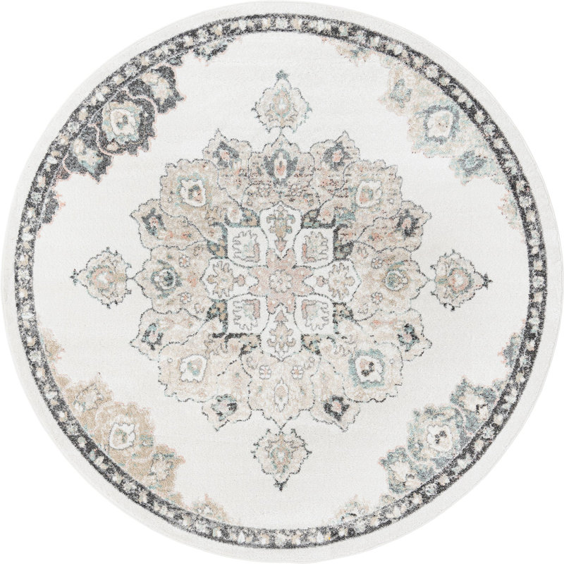Makay Oriental Indoor Rug, Round 7'10"