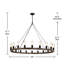 Lustre rond 20 lumières Godalming