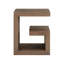 Haze 20" Wide Walnut Finish Compact Bedside Table