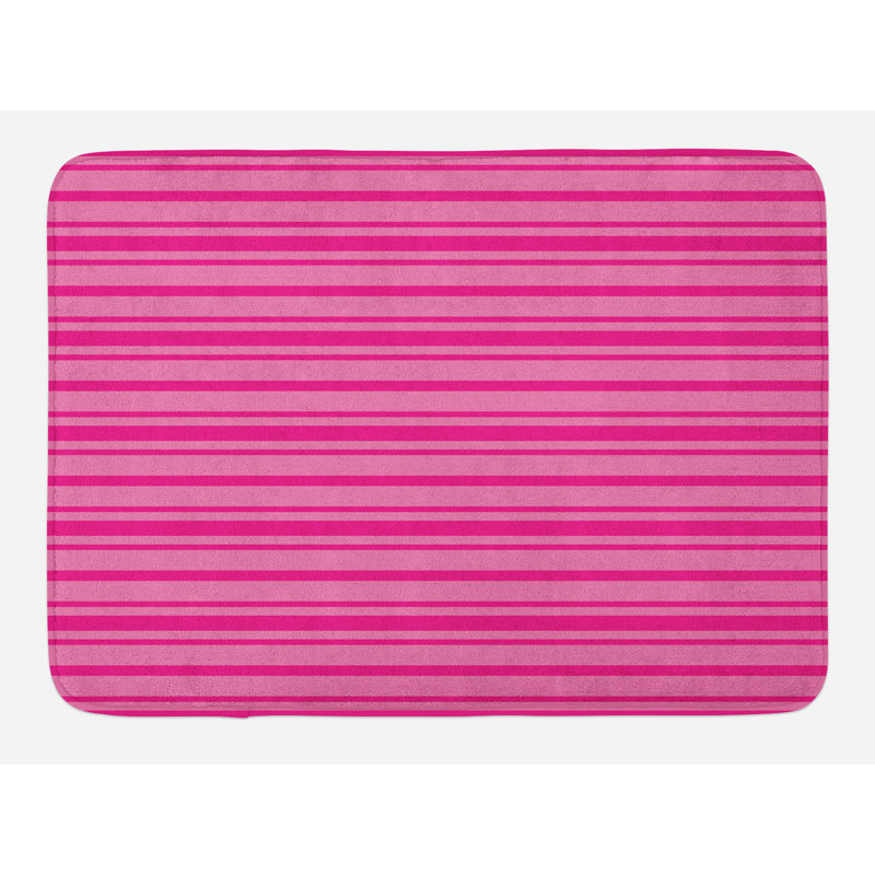 Tapis de bain rose rose chaud rose chaud horizontal