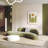 Simple Light Luxury Curved Green Sofa
