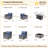 Bobia 5 - Person Modular Patio Conversation Set with Cushions-1483352536