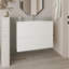 Meuble-lavabo 2 tiroirs, blanc-1058831204