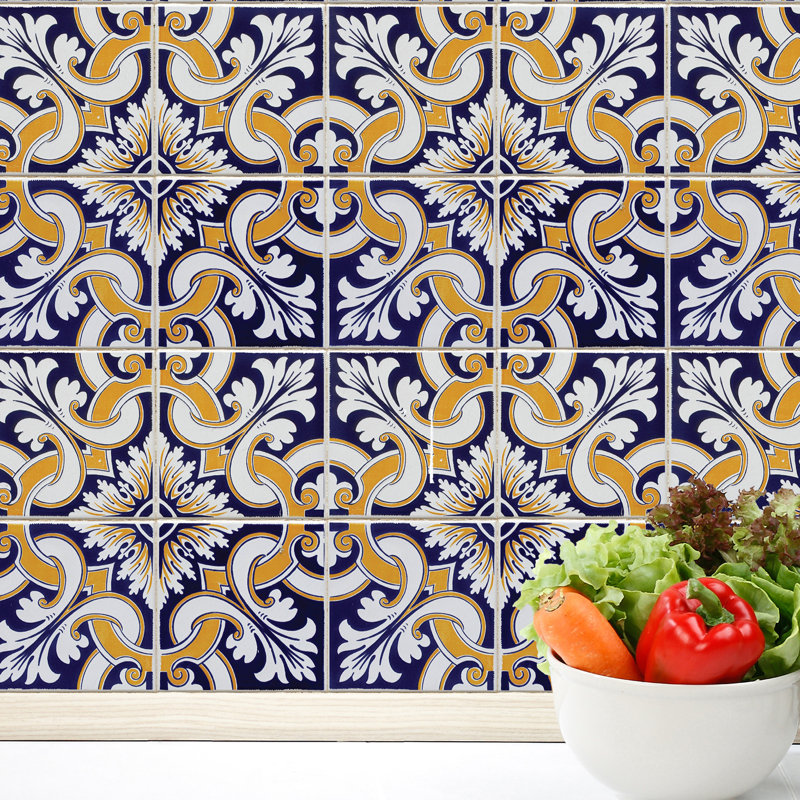 Abstract Non-Wall Damaging Tile Decal
