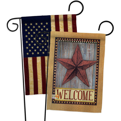 Double Sided 18.5'' H x 13'' W Polyester Garden Flag