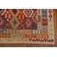 Tapis oriental en laine à motif treillis Kilim 8 x 10