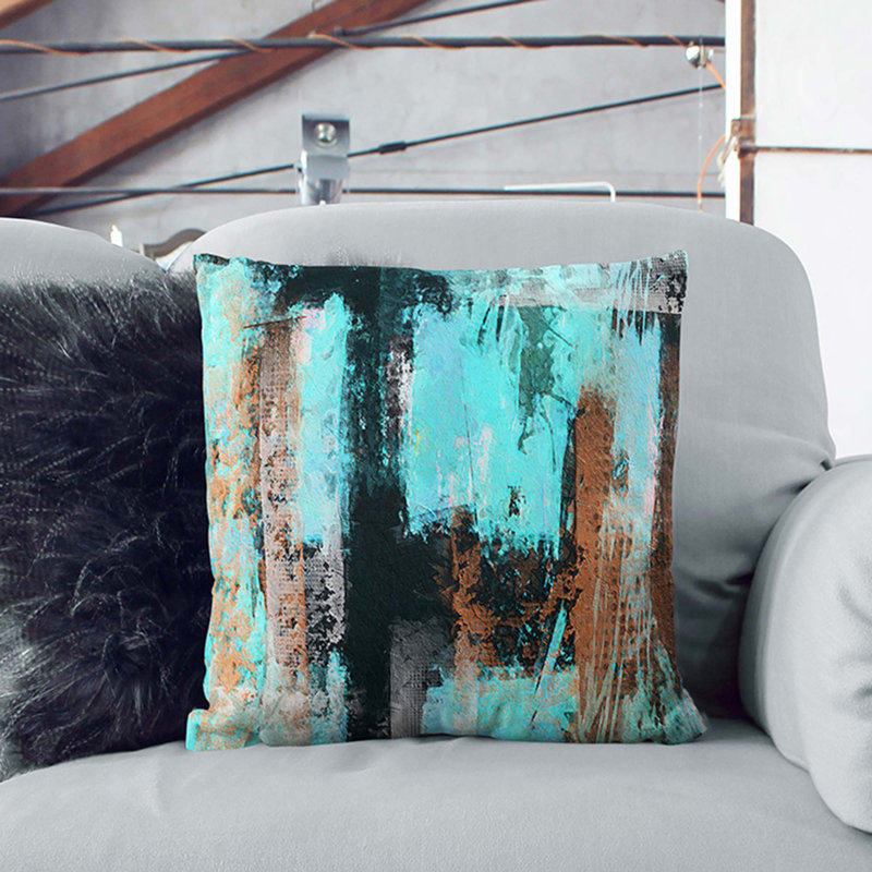 Abstract Square Throw Cushion, 40 x 40 cm