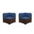 Wicker Outdoor Patio Chair With Cushions-610290709