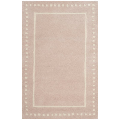 Tapis beige en laine touffeté à la main Cruz