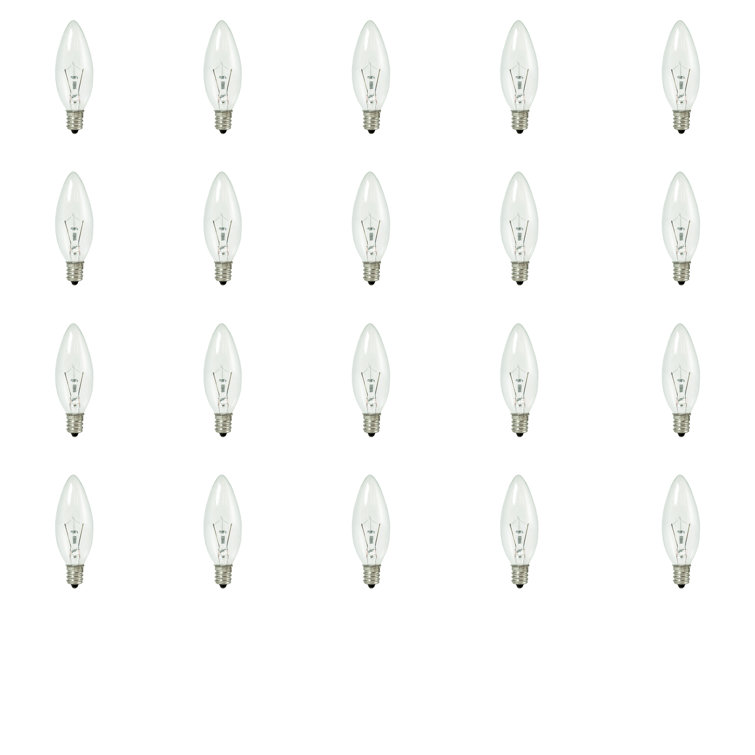 15 Watt B8 E12/Candelabra Dimmable 2700K Xenon/Krypton Bulb