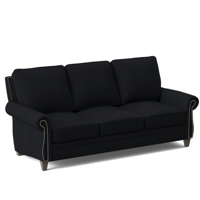 Reddish 88'' Leather Sofa