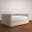 Bouton capitonné Holbrook Double lit de jour avec couchette-1796525166-1872457465