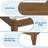 Wood Platform Bed Frame, Wooden Legs & Sturdy Metal Center Support, Wooden Slats, No Box Spring Needed-129632074-129632076