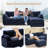 4 Piece Upholstered L Shaped Sectional Sofa-1367175796