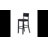 Keyesport Solid Wood Counter & Bar Stool with Faux Leather Cushioned Seat-1563302926