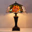 Lampe de table en verre teinté Tiffany