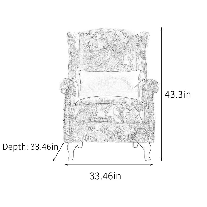 Briunna Upholstered Accent Chair, Coffee