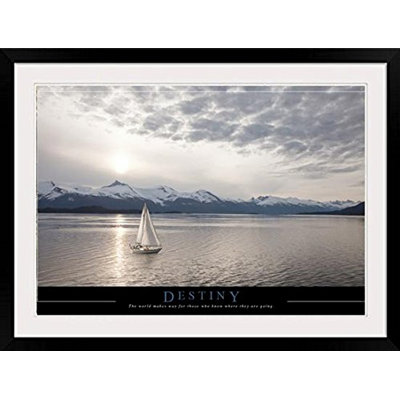" Destiny Quote With Sailboat "