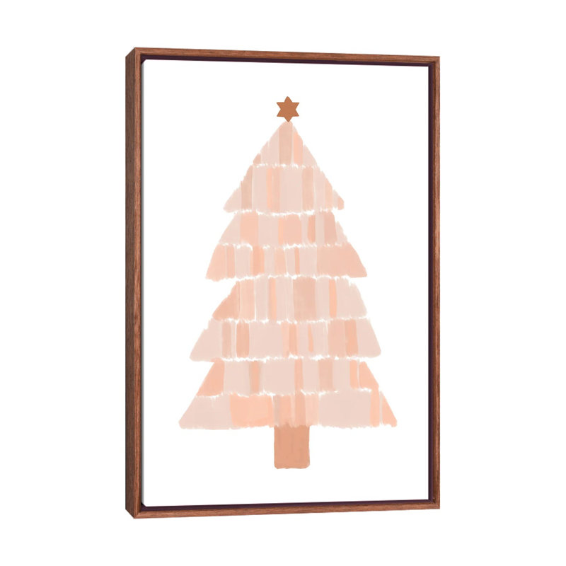 "Arbre de Noël" par Orara studio, reproduction d’art, Pas de tapis, H 60 po x l 40po x P 1,5 po, Cadre bois classique