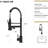 Stainless Steel 304 Kitchen Faucet, Matt Black 19" - Modern Design For Residential Use Single Handle Faucet 304, Contemporary Look Homes-1336550803