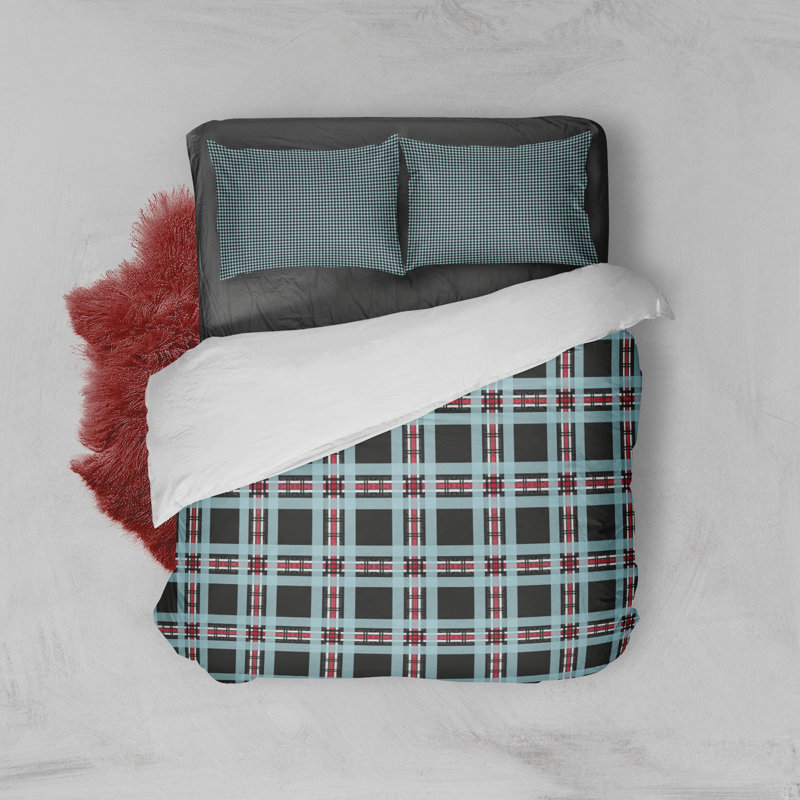 Ensemble de confort Cohn, Édredon très grand + 2 taies décoratives, Bleu pâle