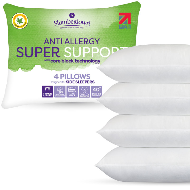Anti Allergy Super Support Side Sleeper Firm Pillows
