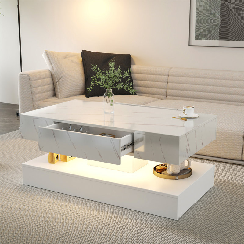 Table basse à DEL 16,93 po de hauteur (table basse uniquement, sans chaises)