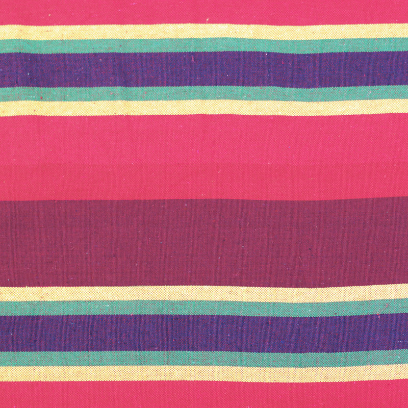 Hamac en coton mélangé à motif de souche Bahamas, Rouge / Jaune / Orange