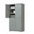 Tall And Wide Storage Cabinet With Doors For Bathroom/Office, Three Drawers, Grey-845230796