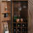 Quince 36'' Solid Wood Bar Cabinet