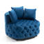 Fauteuil demi-tonneau en velours capitonné de 36,6 po de largeur Vernia-88580775
