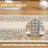 Floral Rug for Bedroom  Washable Area Rugs for Living Room Non Slip Thin, Soft Throw Carpet for Nursery, Kids Playroom, Classroom, Home Office Decor-252626477