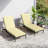 Outdoor 4'' Chaise Lounge Cushions Lounge Chair Cushions 26" W X 80" L-423027319-408104540-408150297