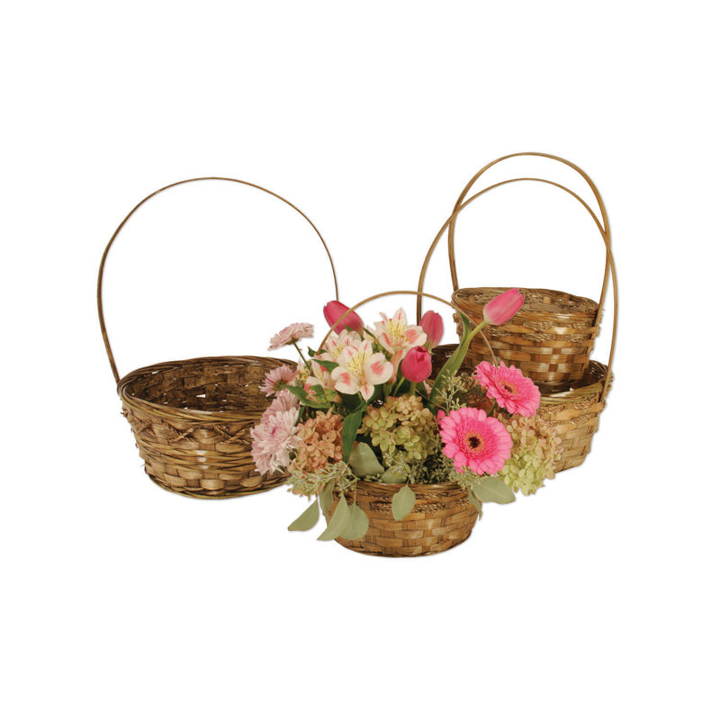 WaldImports Bamboo Decorative Basket