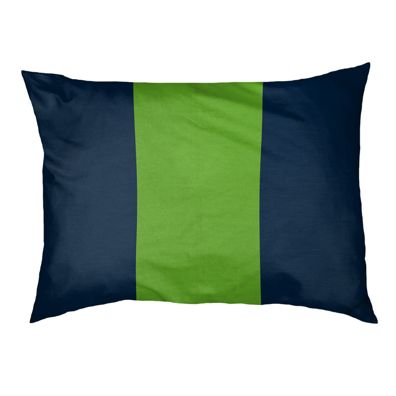 Coussin Atlanta, Medium (40" W x 30" D x 6.5" H), Blue/Green