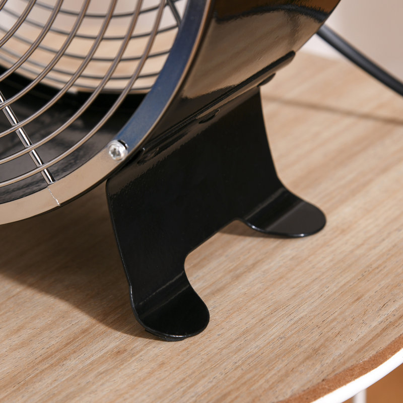HOMCOM Mckinney 31Cm Box Fan, Black
