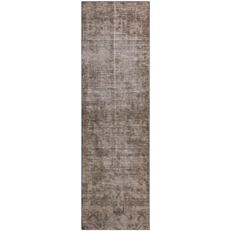 Premium Machine Washable Larock AMF1228 Global Rug