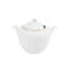 Ensemble de vaisselle élégant 83 pièces, blanc et or | Vaisselle 100% porcelaine, comprend 12 assiettes de service (9,8 x 9,8 x 0,8 po), 12 assiettes à dessert (8,3 x 8,3 x 0,8 po), bol à soupe (9,8 x 9,8 x 3,9 po) et plus | Parfait pour les repas et
