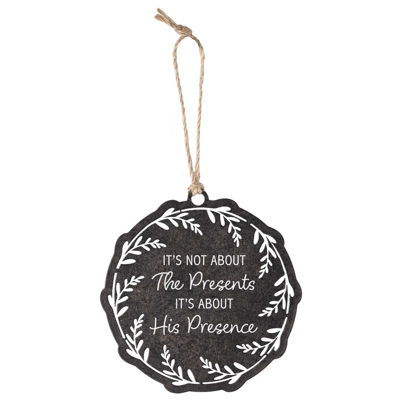 Ornement en métal «Not About The Presents»