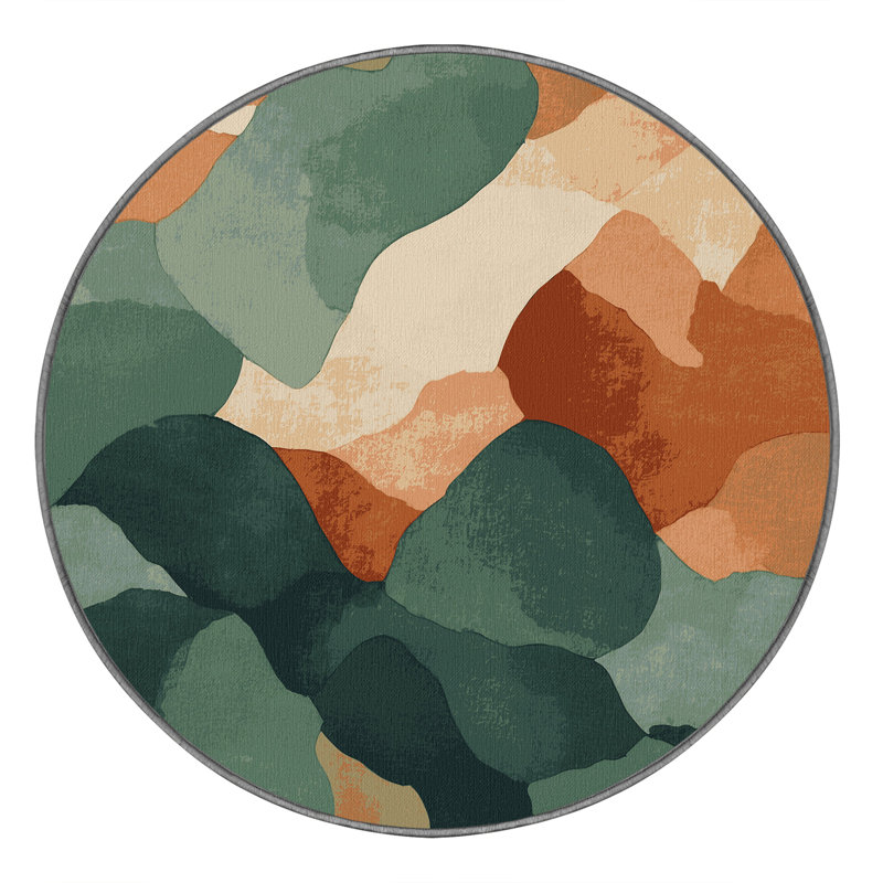 Autumn Cascade Rug, Round 3'