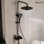 Pomme de douche double avec valve brute