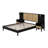 Queen Solid Wood Bed Frame With 2 Nightstands